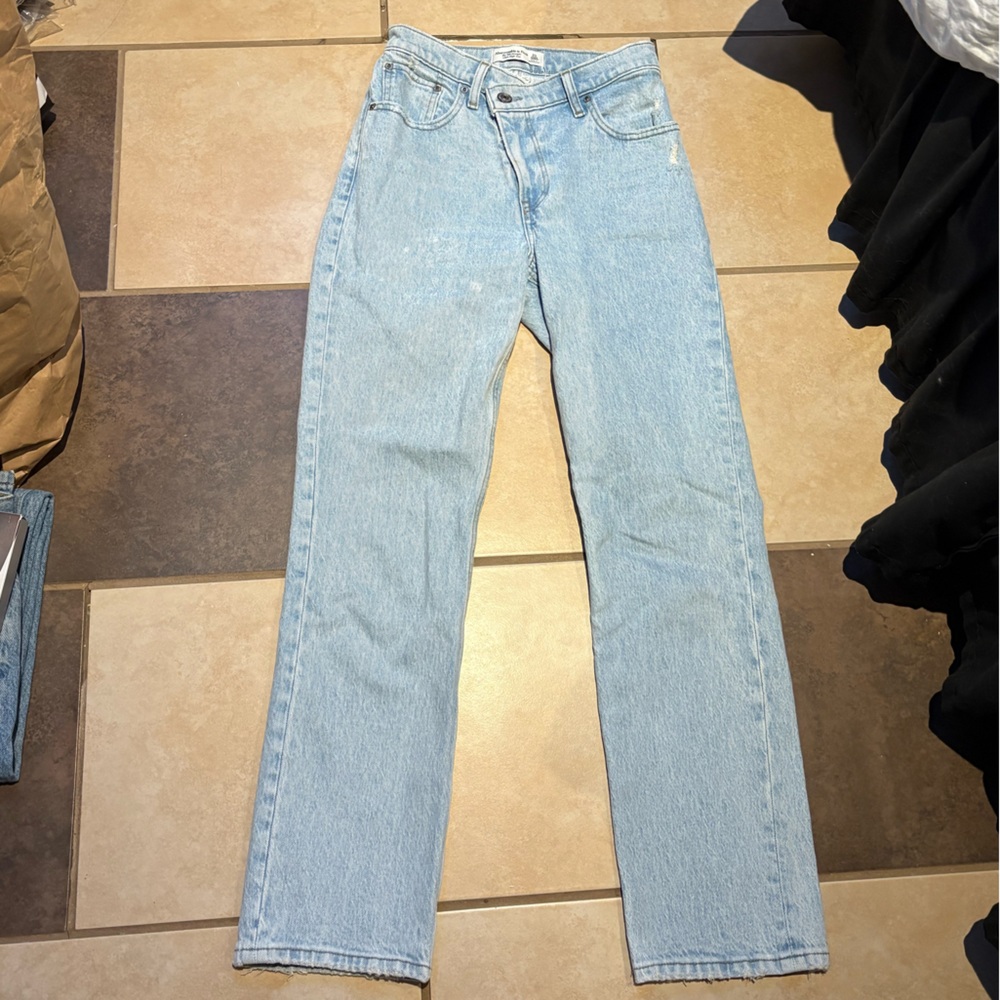 Abercrombie & Fitch Light Blue Straight Jeans